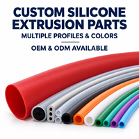 Pièces d'extrusion en silicone personnalisées OEM, tube creux multi-profil, bande d'étanchéité en mousse pour équipements et appareils industriels
