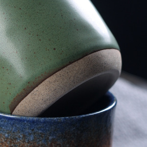 Tazze da caffè 100% fatte a mano tazze da tè in ceramica <span class=keywords><strong>giapponese</strong></span> retrò tazze di argilla con stampa personalizzata - Product Image 4