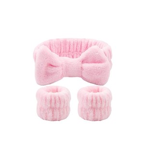Bowknot Bow Maquillage Bandeaux pour Laver Serviette Bracelets Cheveux Bandeau Visage Lavage Bracelet pour Femmes Filles Maquillage - Product Image 1