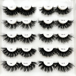 Pestañas Postizas de Marca Privada, Tipo Tira Superior e Inferior, con Aspecto de Extensión, 25mm, Efecto Spike Wispy, Venta al por Mayor, Hechas a Mano, de Visón Esponjoso - Product Image 4