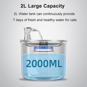 2 एल बुद्धिमान प्रेरण स्वचालित बिल्ली कुत्ते पानी डिस्पेंसर यूएसबी चार्ज अल्ट्रा-शांत पंप स्टेनलेस स्टील पालतू पानी फव्वारा - Product Image 3