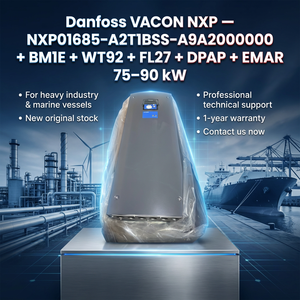 Convertidor de Frecuencia Vacon Original 100% Nuevo, NXP01685-A2T1BSS-A9A2000000+BM1E+WT92+FL27+DPAP+EMAR, Trifásico CA, 90-75KW - Product Image 1
