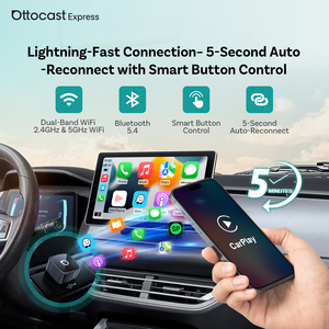 Adaptador Inalámbrico <span class=keywords><strong>Ottocast</strong></span> 3 en 1 para Carplay y Android Auto, Dongle USB, Plug and Play, Suministro para Agencias Mayoristas, Garantía de 1 Año - Product Image 2