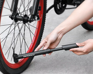 자전거 공기 펌프, 인플레이션 니들 게이지 포함, 정확한 자전거 타이어 펌프, 로드, 산악 및 <span class=keywords><strong>BMX</strong></span> 자전거용, 고압 160 PSI - Product Image 1