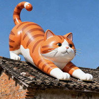 Sculptures d'animaux sur mesure de toutes sortes pour la décoration de magasins, sculptures d'animaux en fibre de verre de style dessin animé