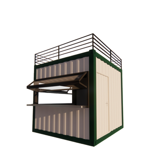 Casa Contenedor Portátil Plegable y Moderna, Prefabricada con Paneles Sándwich de Acero, para Cocina u Oficina - Product Image 2