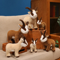 Peluche Antilope du Tibet, jouet réaliste en forme d'animal, cadeau pour enfants, fabricant de peluches sur mesure en gros