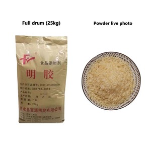 <span class=keywords><strong>Gélatine</strong></span> alimentaire <span class=keywords><strong>en</strong></span> <span class=keywords><strong>poudre</strong></span> 220 <span class=keywords><strong>Bloom</strong></span> pour bonbons gélifiés, épaississants de confiserie, bases de chewing-gum, stabilisants 25kg/sac 24 mois - Product Image 1