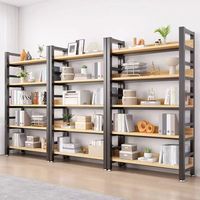 Étagère de rangement multi-compartiments sur pied Ge Heng Z-101S, grande capacité, design moderne et simple, avec panneau arrière