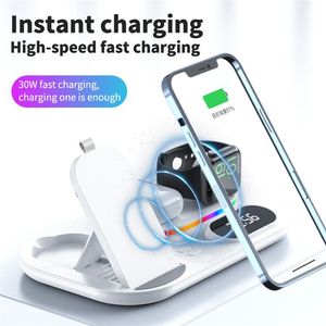 Nuevos Productos <span class=keywords><strong>2022</strong></span>, Cargador Inalámbrico 4 en 1 con Alarma LED de 30w para <span class=keywords><strong>iPhone</strong></span>, <span class=keywords><strong>Airpods</strong></span> y Reloj - Product Image 4