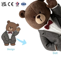 Jouets en peluche personnalisés, animaux en peluche longs en coton, rembourrés en coton PP, animaux en peluche pour fêtes, couleurs personnalisées, unisexe