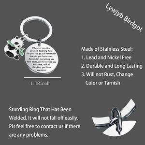 Ready to Ship Panda Bear Keychain Gifts for Women Sisters Best Friend Animal Keyring Graduation Birthday Gift RTS Door to Door - Product Image 4