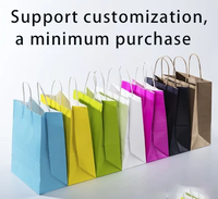 Sacs en papier kraft de luxe de haute qualité pour l'emballage alimentaire, biodégradables/compostables, avec poignées imprimées sur mesure, prix de gros usine