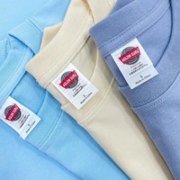 Premium 250g Schweres T-Shirt 100% Baumwolle 16s Ringgesponnen Einfarbiges Blanko-T-Shirt Rundhalsausschnitt Hochwertige Streetwear T-Shirt Branding