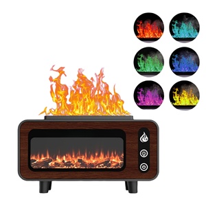 New Model USB Powered Desktop <b>Aroma</b> <b>Diffuser</b> Simulated Flame Atmosphere Lamp Colorful Humidifier for Household - Product Image 1