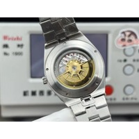Modischer Hip-Hop Luxus Saphirglas Business Ewiger Kalender Mondphase Taucher Automatik Mechanisches 50 Bar Wasserdichtes Uhrwerk