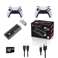 Manette de jeu sans fil 2,4 G pour console de jeu Android TV, 30 000 jeux rétro, deux manettes, mémoire 8+64 Go, prise en charge 1080P