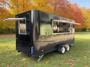 ACB New Aluminum Full-Equipped Food Trailer with Ice Cream & Chicken Rotisserie Grill <b>Bar</b> for Business Use Snack Food & Chips - Product Image 2