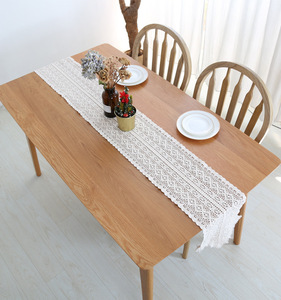 Retro corte encaje <span class=keywords><strong>gancho</strong></span> flor hueco algodón borla mantel <span class=keywords><strong>mesa</strong></span> <span class=keywords><strong>de</strong></span> comedor decoración hecha a mano Navidad ganchillo camino <span class=keywords><strong>de</strong></span> <span class=keywords><strong>mesa</strong></span> - Product Image 2