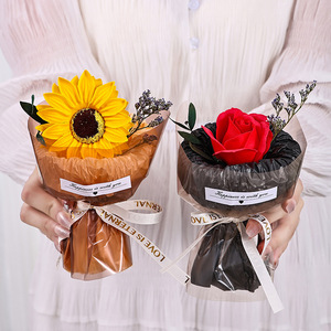 Nouveau 2026 – Lot de mini roses séchées en gros pour la Saint-Valentin – Cadeaux créatifs pour voiture - Product Image 1