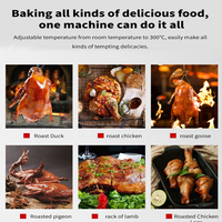 Four à rôtisserie automatique multifonctionnel pour la cuisine commerciale, vente chaude, pour rôtir le poulet et la viande