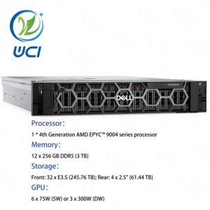 Dels PowerEdge R7615 2U Server Rack per applicazioni di archiviazione dati Internet e Computer r7615 - Product Image 3