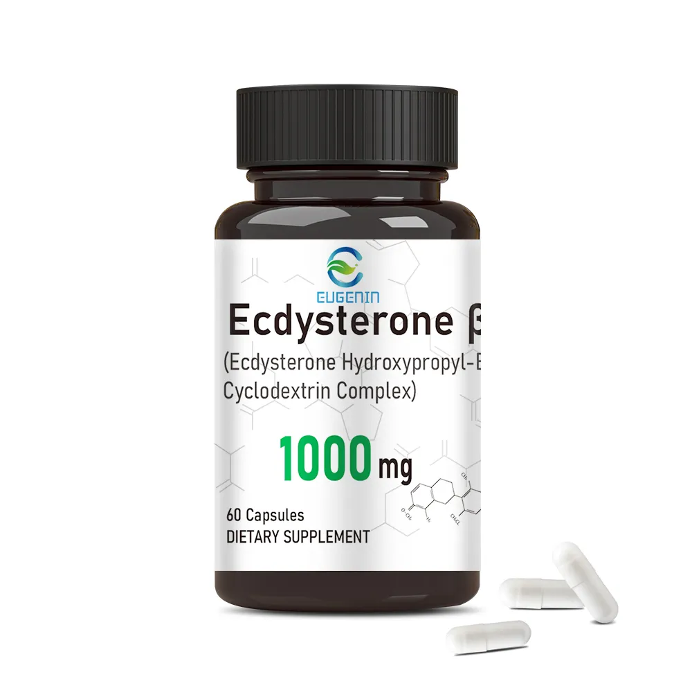 Halal Ecdysterone Capsules THE Natural anabolic Choice Increase Mass 1000 MG