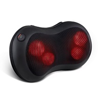 Oreiller de massage Shiatsu complet Phenitech CE pour le cou, la tête et le dos, avec fonction pétrissante, pour le corps