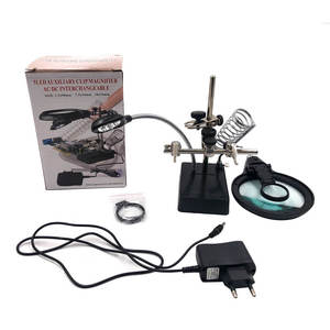 Lupa <span class=keywords><strong>de</strong></span> Sobremesa con <span class=keywords><strong>Aumento</strong></span> <span class=keywords><strong>de</strong></span> 2.5X, 7.5X y 10X, Iluminación LED y Abrazadera Auxiliar, <span class=keywords><strong>Precio</strong></span> <span class=keywords><strong>de</strong></span> Fábrica - Product Image 6