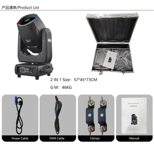 Luzes de Palco King <span class=keywords><strong>Prism</strong></span> Sharpy 300W LED com Feixe Circular Móvel, 14 Cores, 4 Prismas, DMX512 para DJ, Discoteca, Clube e Concertos - Product Image 6