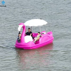 Parco turistico lago acqua barca acqua per adulti attrezzature da gioco 4 persone di plastica fenicottero Goose cigno pedalata per mare lago - Product Image 6