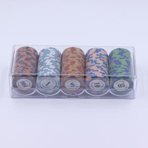 Accesorio para Juegos de Casino, Bandeja Transparente de Acrílico para 100 Fichas de Póker, Estuche para Fichas de Póker de 40 mm - Product Image 5