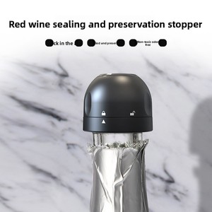 Bouchon à <span class=keywords><strong>vin</strong></span> réutilisable sous vide, scellant de bouteille de <span class=keywords><strong>vin</strong></span> de type pompe pour la conservation de la fraîcheur du <span class=keywords><strong>vin</strong></span> rouge et du champagne - Product Image 4