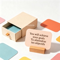 Cartes d'affirmation pour la méditation et le soulagement de l'anxiété sur la santé mentale, en papier recyclable, impression personnalisée, haute qualité, avec support