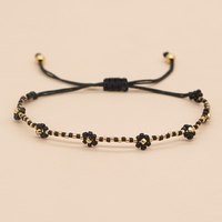 Gelang Manik Bunga Daisy Go2boho untuk Wanita, Buatan Tangan, Hadiah Persahabatan Bohemia, Perhiasan Fashion Multiwarna, Gelang Manik Miyuki