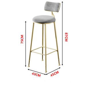 Aviator Coffee Blue Nordic Cheap Counter <strong>Hight</strong> Modern Metal Bar <strong>Stool</strong> for Sale - Product Image 6
