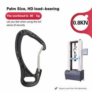 Bán buôn tùy chỉnh nhỏ nhỏ Anodized nhôm 6061 Carabiner móc Keychain an toàn khóa Clip 0.8kn phá vỡ tải leo núi - Product Image 3