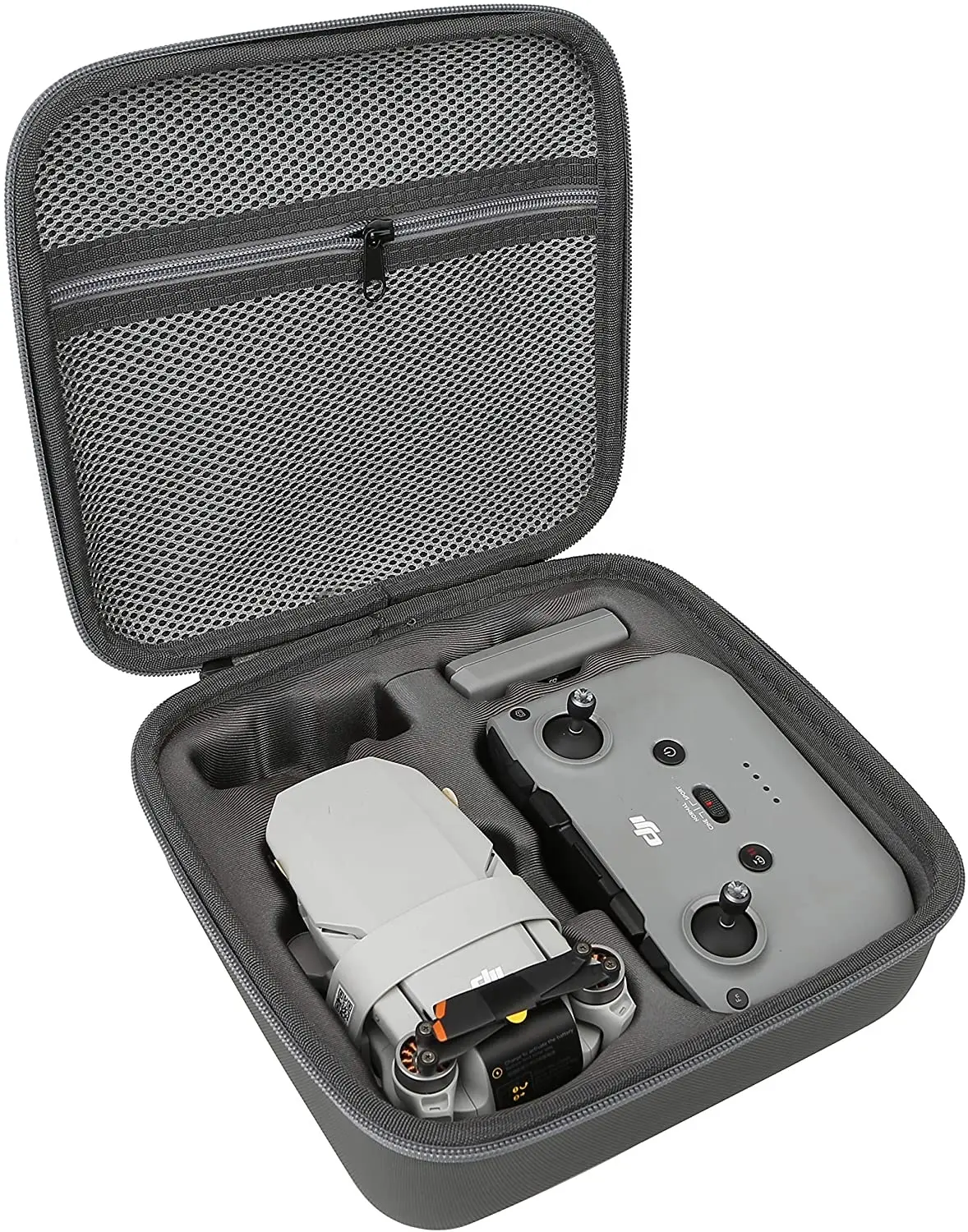 Storage Bag for DJI Mini 2 Drone Case Hard Shell Travel Carrying case Compatible with DJI Mini 2 Drone and Accessories-Grey.