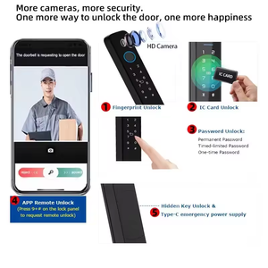 Keyless nhập thông minh khóa cửa điện tử vô hình cảm biến vân tay tuya khóa thông minh - Product Image 6