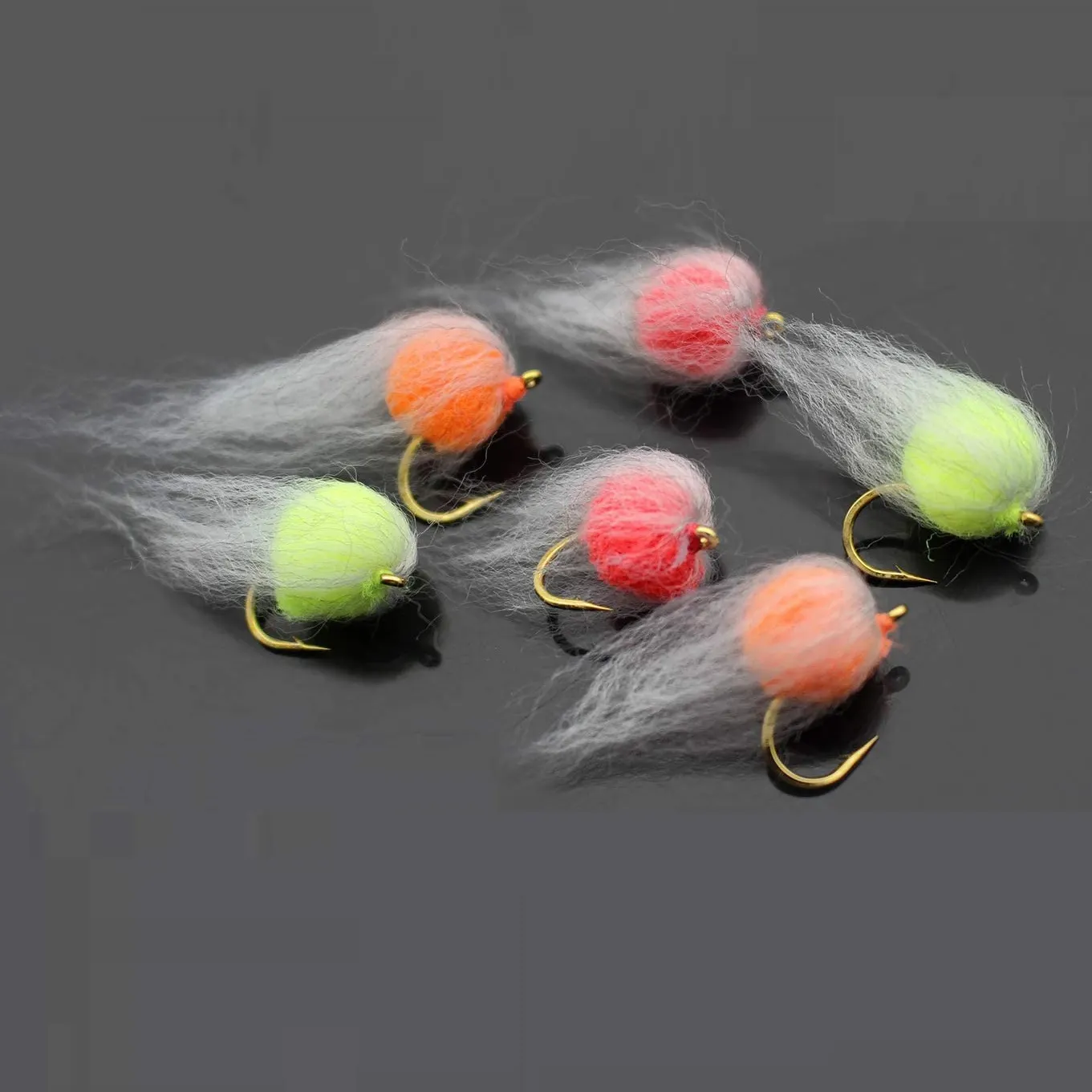 Nuke Egg Fly Glo Bug – leurres à tête en acier pour la pêche à la mouche, taille 8 # (B06)