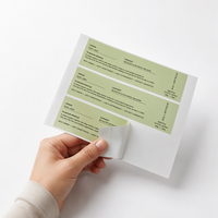 Geringe Mindestbestellmenge Kundenspezifische Klebeetiketten aus Papiermaterial UV-Bedruckte Gestanzte Verpackungsetiketten für Dekorationszwecke