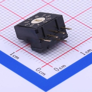 Lote de 5 unidades Rv4Af-10R-V-B Diptronics Original Genuino 10*10mm 0-9 Interruptor Codificador Rotatorio de Ajuste Lateral de Engranajes 5P 4:1 - Product Image 1