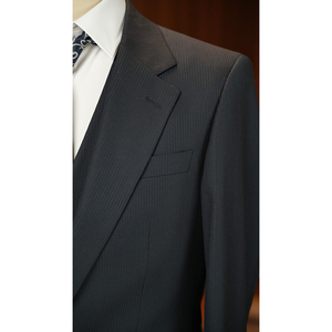 Costume d'affaires pour hommes 2024-18 costume décontracté à rayures verticales coupe ajustée <span class=keywords><strong>deux</strong></span> pièces sur mesure garçons mariage luxe hommes costumes - Product Image 4