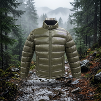 Chaqueta de Invierno para Hombre, Ajustada, de Lana y Mezcla de Telas, Acolchada, Cálida, Resistente al Viento, para Clima Frío y Uso Diario