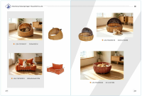 Maison pour chat tissée à la main USMILEPET, lit-caverne pour chat en rotin tressé de forme personnalisée, nid respirant pour chat d'intérieur, maison tissée pour animaux de compagnie
