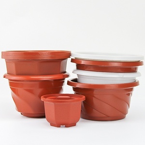 Venta al por mayor de varios tamaños de <span class=keywords><strong>interior</strong></span> verde planta vivero PP octogonal espiral cesta colgante maceta de plástico - Product Image 3