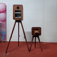 Cabine photo portable en bois pour iPad, panneau magnétique, cabine photo ovale pour selfie, iPad DSLR Pro 12.9, PhotoBooth iPad, très populaire