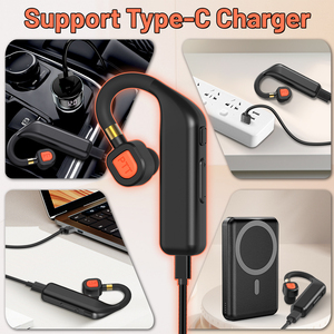 Auricular Inalámbrico ABBREE para Walkie Talkie, Repuesto de Auricular <span class=keywords><strong>Manos</strong></span> <span class=keywords><strong>Libres</strong></span> para Baofeng UV-5RH UV-32 DM-32 UV-5R MINI UV-21 - Product Image 6