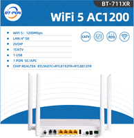 1Ge 3Fe Catv Doble Banda Ont Gpon Apc 5G Wifi Rf Xpon 5Dbi Dual Band Voice 4 Rj45 Port Con Puerto Giga Voip Triple Play FTTH