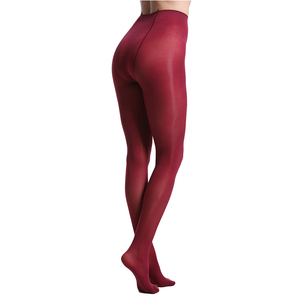 Collants en denim à carreaux pour femmes, vêtement doux, Semi-Opaque, renforcé, à couleur unie, 80 - Product Image 5